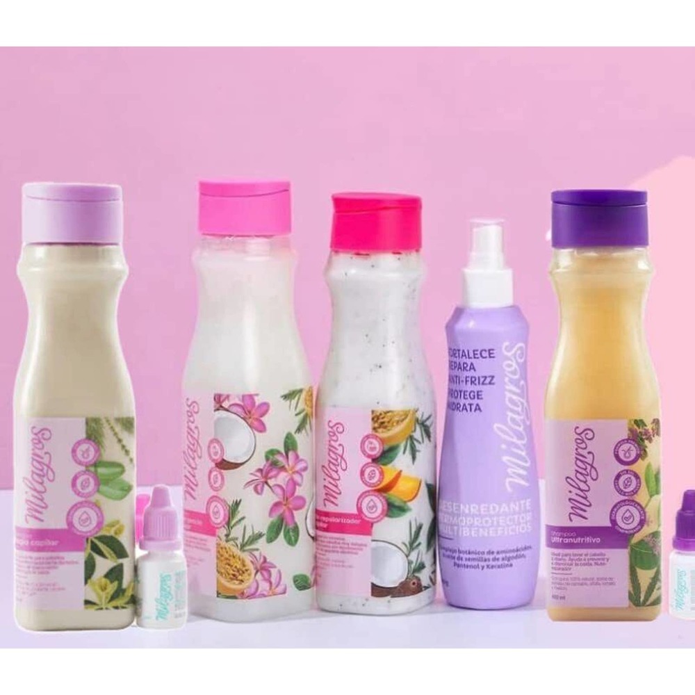 Milagros Kit 3 Shampoo y Reparación intensiva